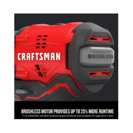 Taladro /destornillador inalámbrico, sin escobillas Craftsman